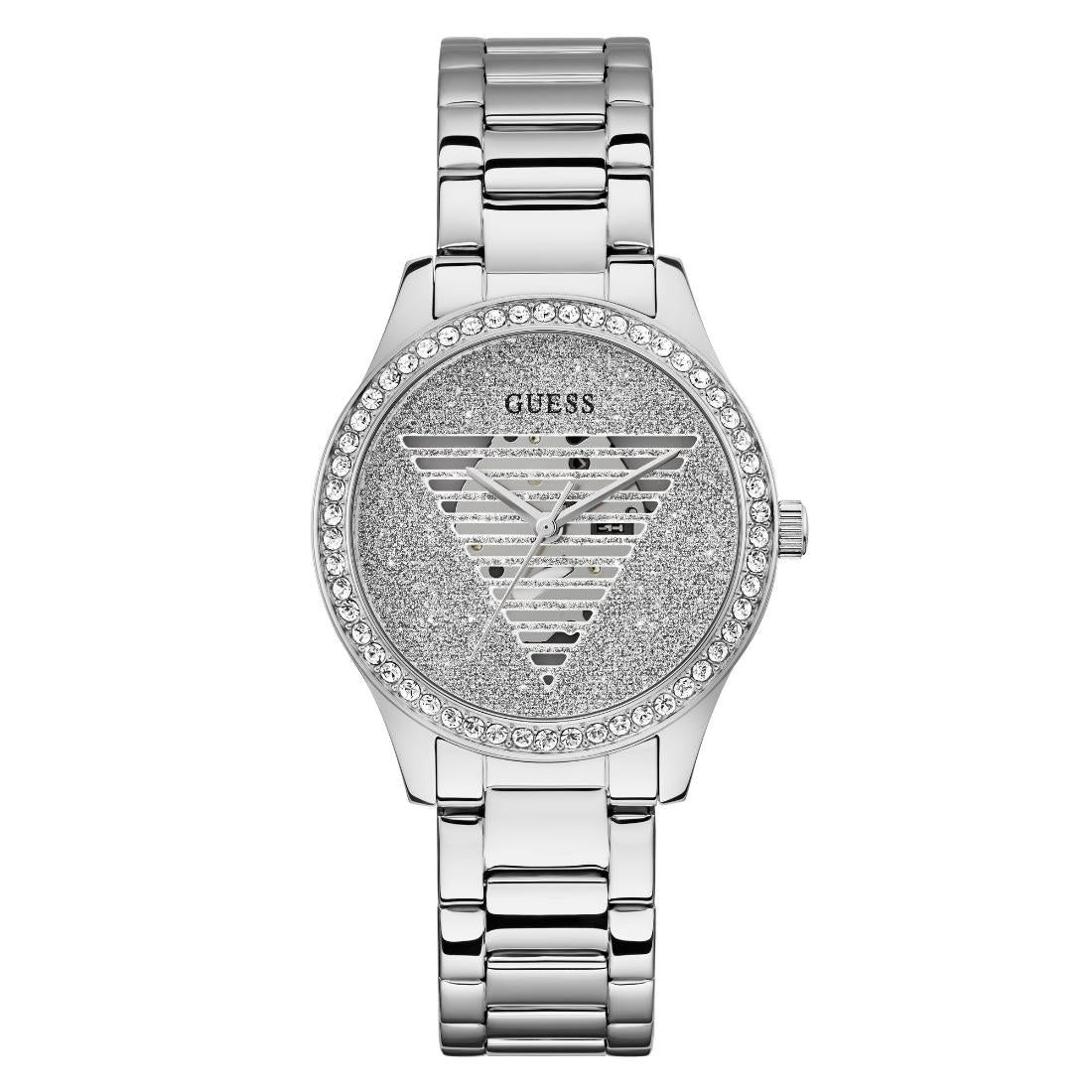 Guess Women 38 mm Silver Dial Analog Watch- GW0605L1-Silver