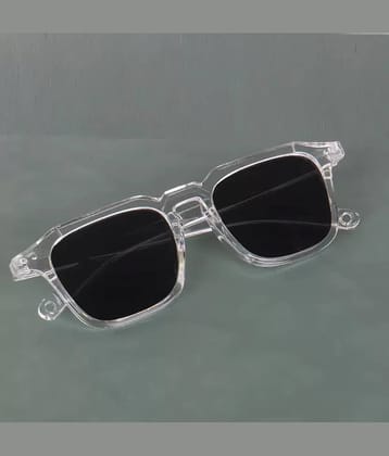 Elligator White Square Sunglasses ( Pack of 1 )