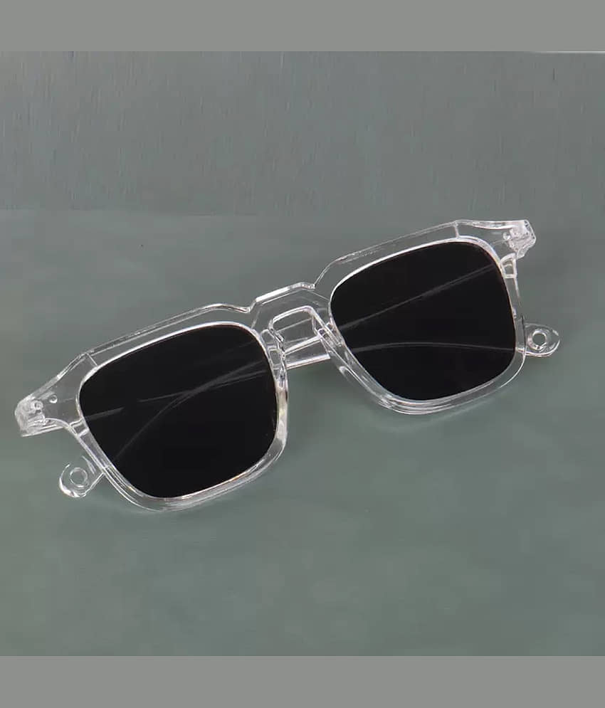 Elligator White Square Sunglasses ( Pack of 1 )