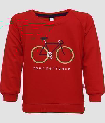 CATCUB Pack of 1 Boys Cotton Blend Sweatshirt ( Red )