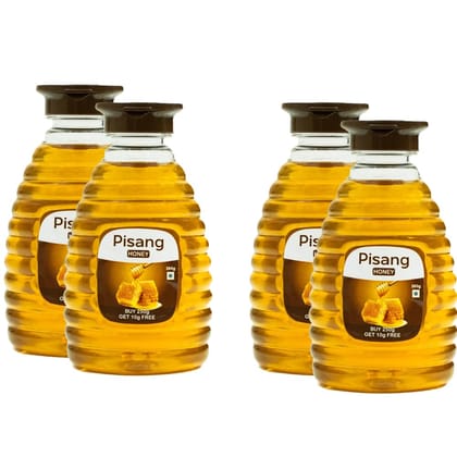 Pisang Honey Squeezy| 100% Pure|No Sugar Adulteration| Rich In Vitamins|Cold And Cough Relief| Immunity Booster| 520G (260GX4 Pack) | BUY 2 GET 2 FREE Pisang Honey Squeezy| 100% Pure|No Sugar Adulteration| Rich In Vitamins|Cold And Cough Relief| Immunity Booster| 520G (260GX4 Pack) | BUY 2 GET 2 FREE