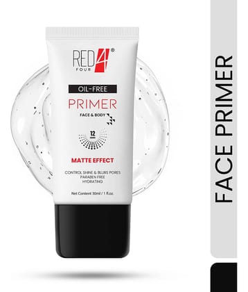 RED 4 Matte Effect Oil Free Face Primer Gel 30 g