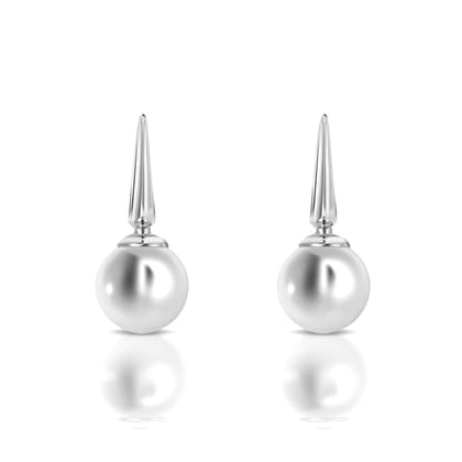 Bold Silver ball Trinket Danglers