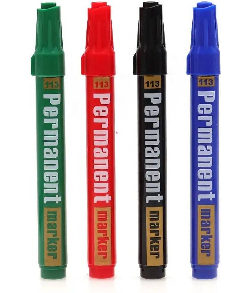 GXIN Permanent Marker Assorted/Multicolour Bullet Tip | Fade Resistant |Multipurpose Usage