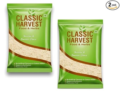 CLASSIC HARVEST Natural & Fibre Rich Chana Sattu / Roasted Gram Flour 1Kg ( Pack of 2, 500g Each)