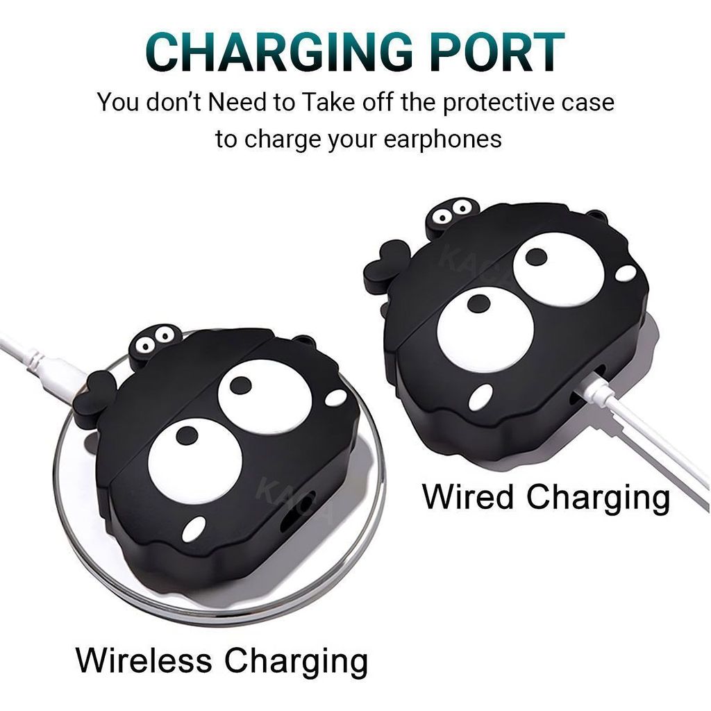 LIRAMARK Cute Cartoon Design Case Cover for AirPods 1 & 2, Designer case for Apple airpods 1st and 2nd Generation case (3D Eye)