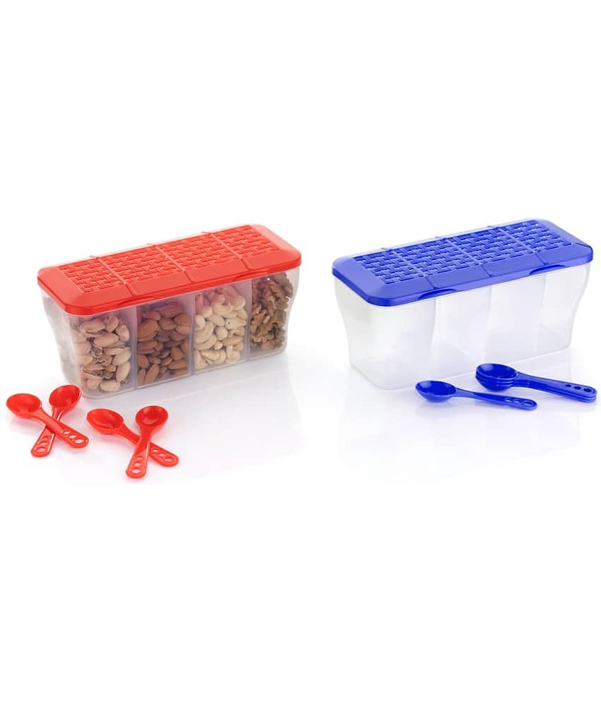 OFFYX - Dry Fruit Container PET Multicolor Pickle Container ( Set of 2 )