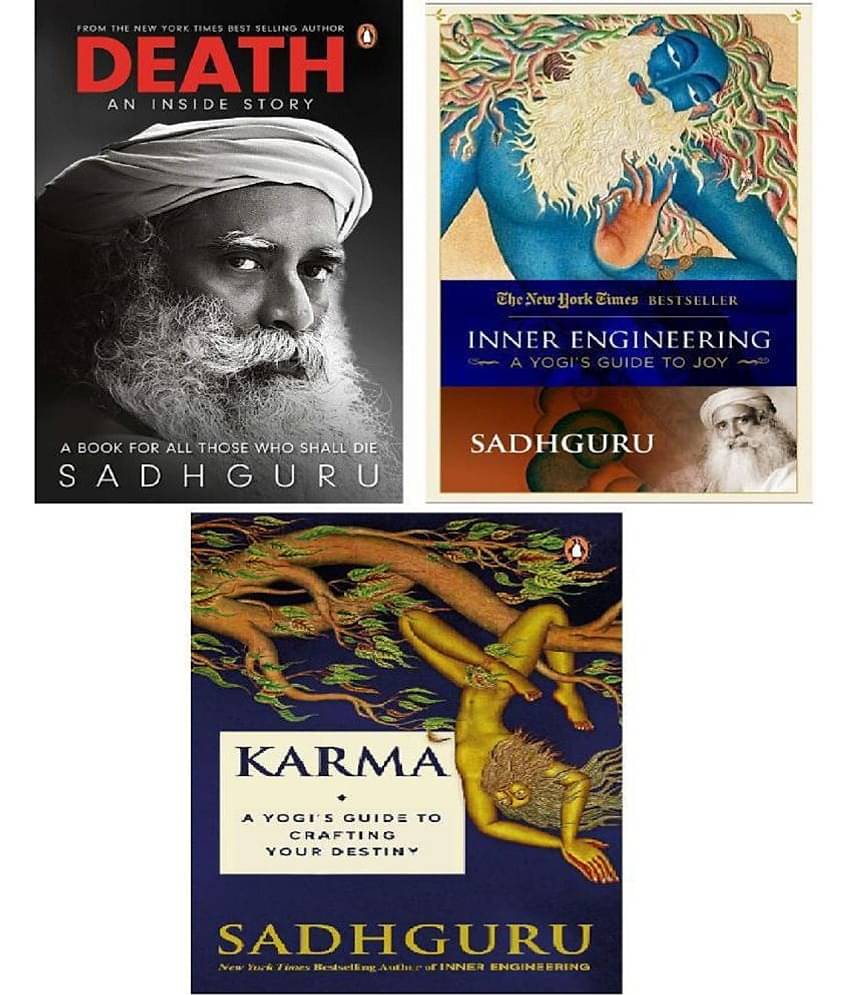 Death + Inner Engineering + Karma: Sadhguru 3 Books Set (English, Paperback)