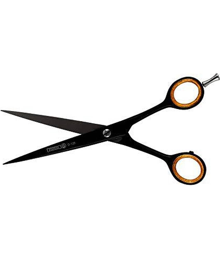 Professional Salon Barber Hair Cutting Trimming Scissors Men Women Special Edge Black 7.5" Shears Razor Edge personal Home cutting tools Stainless Steel Orange Scissors  (Set of 1, Steel)