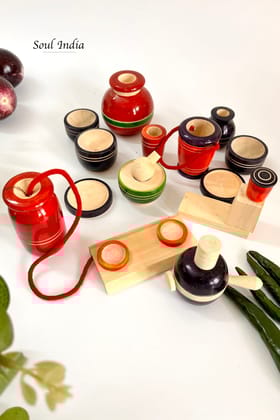 Handcrafted GI TAGGED Etikoppaka Kitchen set