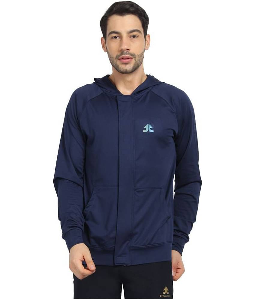 OFF LIMITS Navy Polyester Terry Jacket