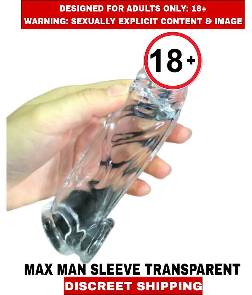 MALE ADULT SEX TOYS STUDMAN MAX MAN PENIS EXTENDER TRANSPARENT SLEEVE For Men