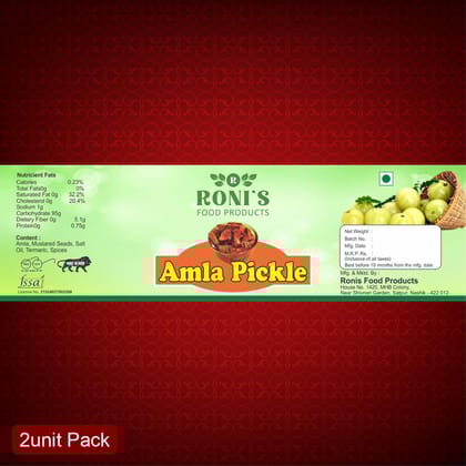 Roni's Dining Essentials Combo | Spicy Amla Pickle (500g) & Amla Supari (250g) | Meal & Digestive Aid
