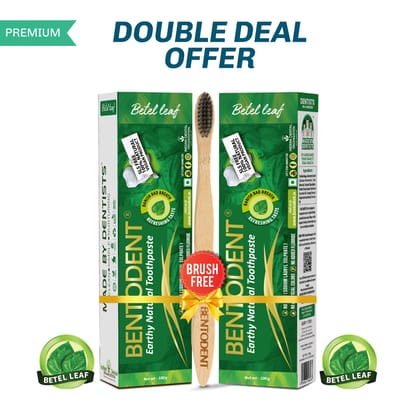 Bentodent Betel Leaf Toothpaste (Twin Pack) - 100 gm each