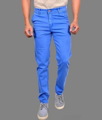MOUDLIN - Light Blue Denim Slim Fit Men's Jeans ( Pack of 1 )