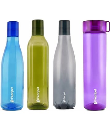 PearlPet - Multicolour Water Bottle ( Pack of 4 )