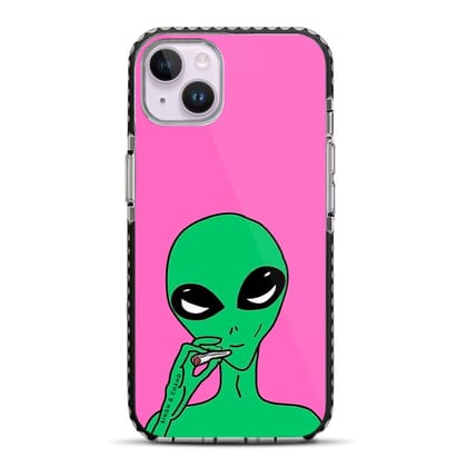 Funky Alien iPhone 14 Plus Stride Phone Case-Stride
