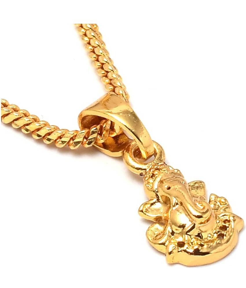 Jewar Mandi - Golden Pendant ( Pack of 1 )
