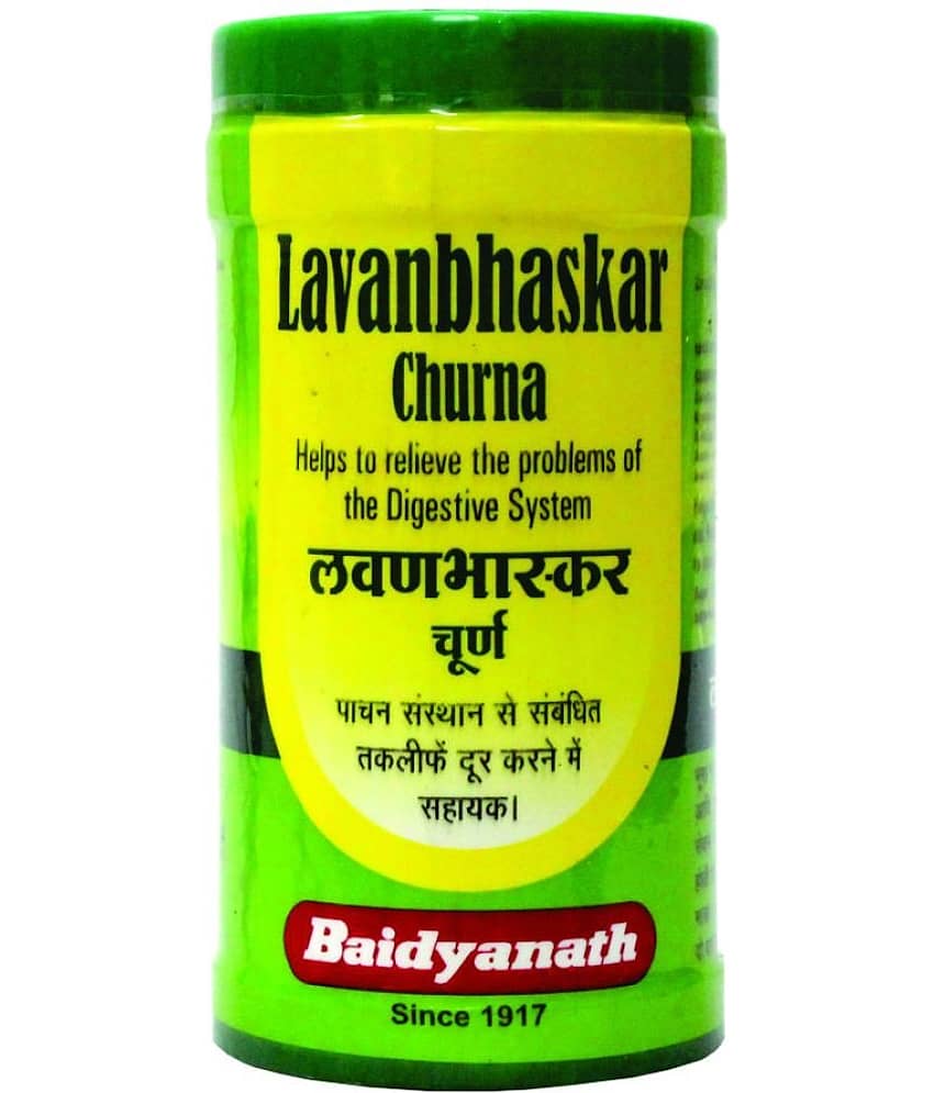 Baidyanath Lavanbhaskar Churna 120 Gm (Pack of 2) Constipation Relief, Healthy Digestion