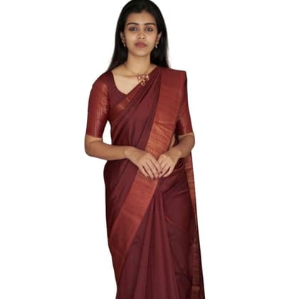 Women's Silk Printed Saree With Unstitched Blouse 5.5Mtr (Maroon)-PID60340 Women's Silk Printed Saree With Unstitched Blouse 5.5Mtr (Maroon)-PID60340