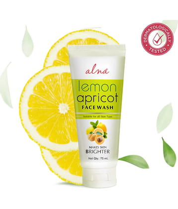 Alna Lemon Apricot Face Wash 75ml Suitable For all Skin Type , Pack of 1