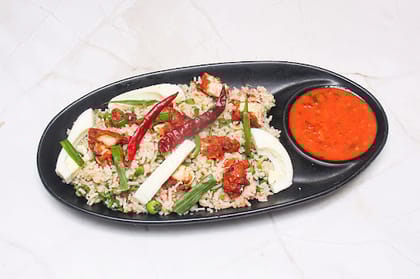 Egg Chicken Chilli Garlic Fried Rice