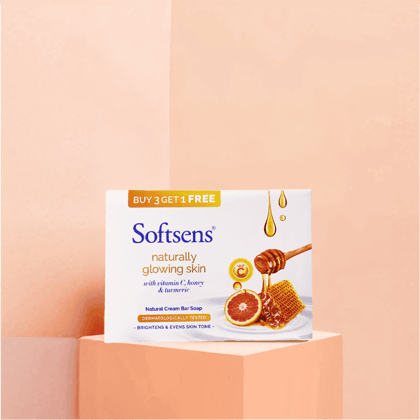 Naturally Glowing Skin Cream Bar Soap (100g x 4 Multipack) Naturally Glowing Skin Cream Bar Soap (100g x 4 Multipack) - Pack of 3