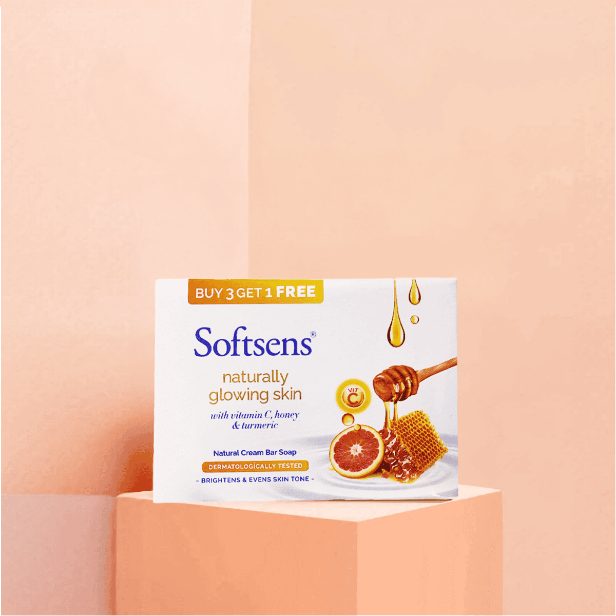 Naturally Glowing Skin Cream Bar Soap (100g x 4 Multipack) Naturally Glowing Skin Cream Bar Soap (100g x 4 Multipack) - Pack of 3