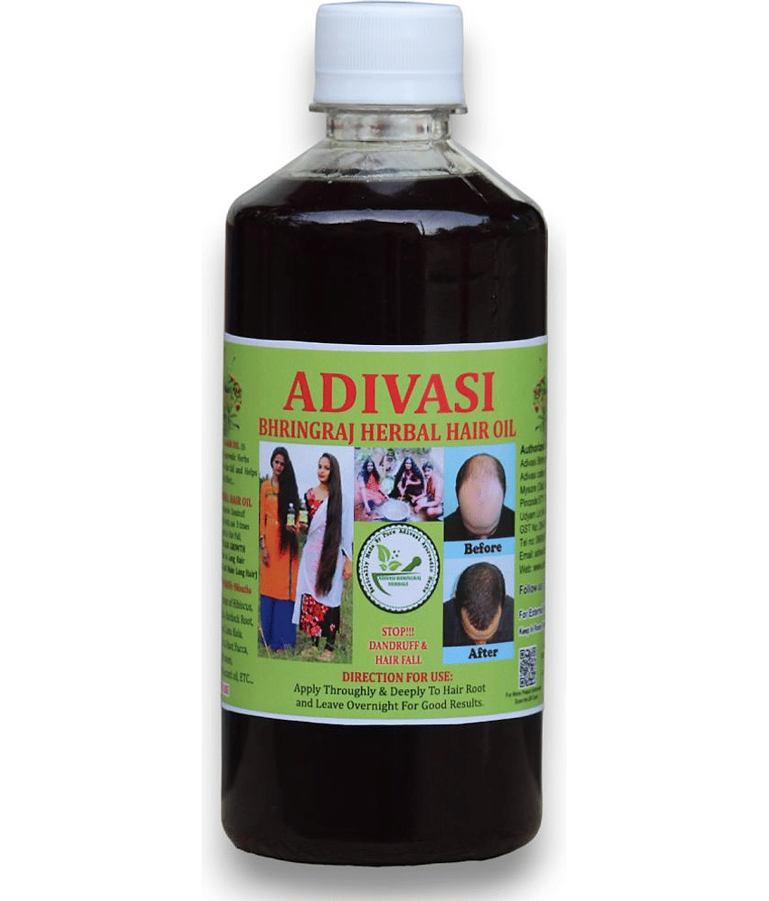 ADIVASI BHRINGRAJ HERBALS - Hair Growth Bhringraj Oil 500 ml ( Pack of 1 )