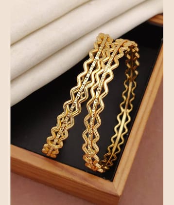 Shivay Fashion Gold Bangle Set ( Pack of 1 )