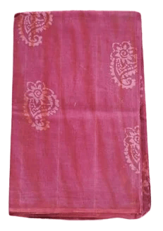 Pink Cotton Designer Saree