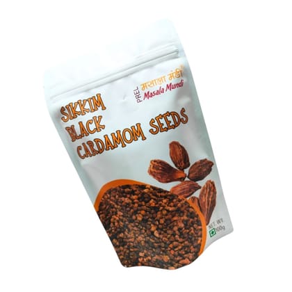 Masala Mundi Black Cardamom Seeds(Sikkim) 100gms Masala Mundi Black Cardamom Seeds(Sikkim) 100gms