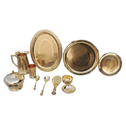 Pure Brass Dinner Set (BCMAS152 A)