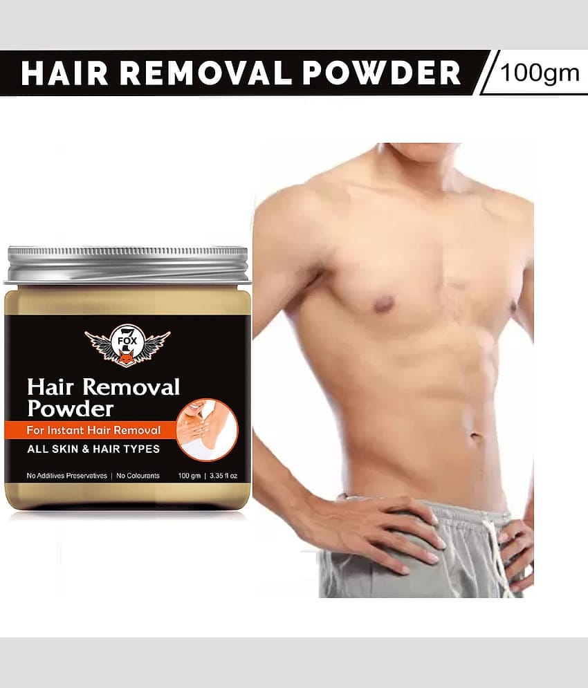 7 FOX Natural Hair Removal Powder for Men 100gm ( Pack of 1 )