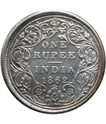 newWay - 1 Rupee (1862) "Victoria Queen" 1 Numismatic Coins