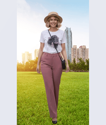 TarrenT HunT Pack of 1 Girls Cotton Blend T-shirt & Pants ( Pink )