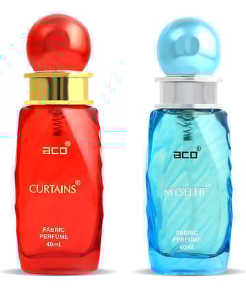 Aco Set of 2 Perfume, Curtains & Myselfie For Men & Women, 40ml Each
