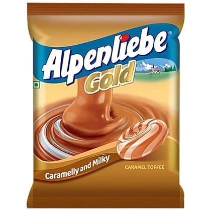 Alpenliebe Gold Caramel Toffee, 297 g (90 x 3.3 g) - 397 gm - 397 gm - One Unit