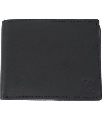 CIMONI Black 100% Leather Men's Two Fold Wallet ( Pack of 1 )