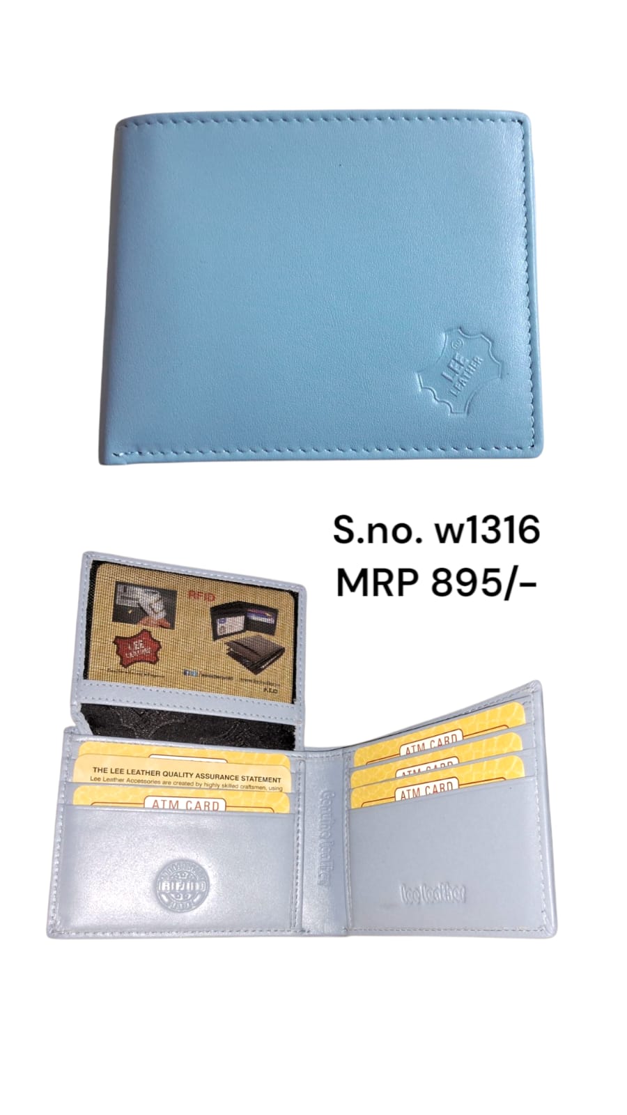 Genuine leather wallet for men Pack Of 2