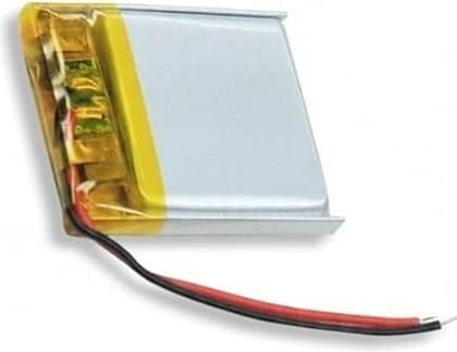 NOVEL 3.7V 80mAh Lithium Polymer Rechargeable Battery Model 601515 | Compact LiPo Battery for Wearables, Bluetooth Devices, Smart Gadgets and DIY Electronics