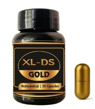 XL-DS Gold Herbal Vigor and Vitality Supplement, 30 Capsules, Digestive Health Support, Vegetarian, 30 Capsules Bottle