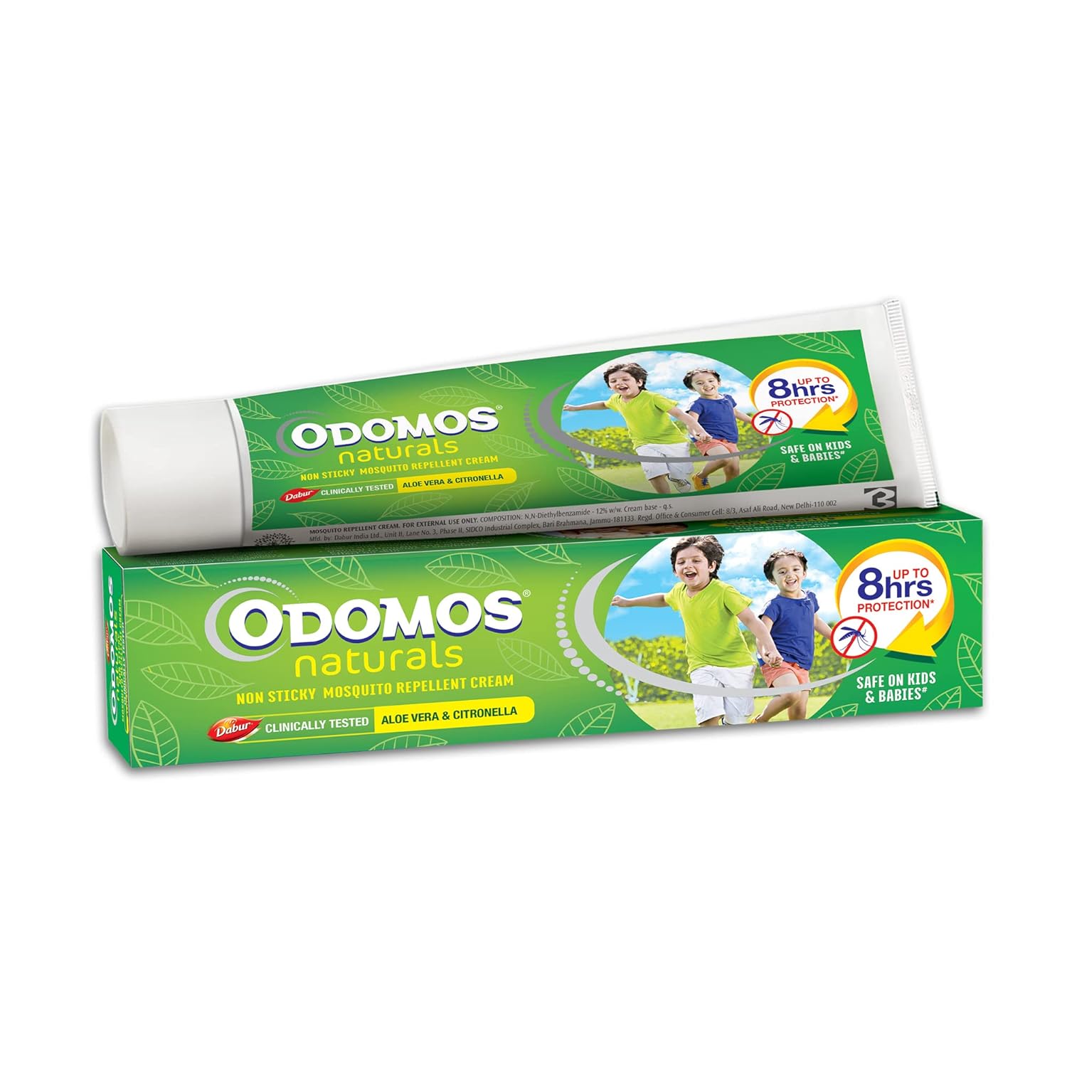 Dabur Odomos Naturals Non-Sticky Mosquito Repellent Cream - 80 Gm