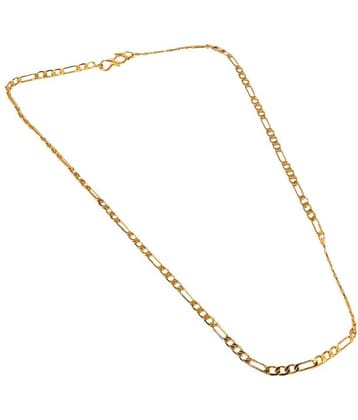 Jewar Gold Plated White Alloy Party Wear Chain Neck