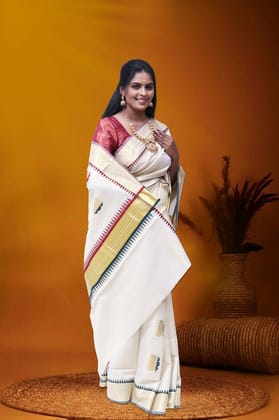 KS-451 GOLD TISSUE SAREE 6.25 MTR