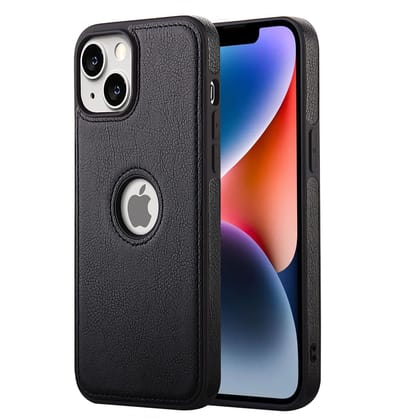 LIRAMARK PU Leather Flexible Back Cover Case Designed for iPhone 14 Plus (6.7 inch)