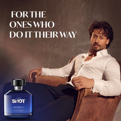 Layer�r Shot Maverick Perfume for Men - 100ml | Long Lasting Eau De Parfum (EDP) | Aquatic & Fresh Scent with Citrus & Amber Notes | Everyday Premium Fragrance