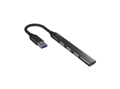 Portronics Mport 31 USB Hub Dock (4-in-1), Multiport Adapter with 1 x USB 3.0 & 3 x USB 2.0 Ports, up to 5 Gbps High Speed Data Transfer for Laptop, PC Portronics Mport 31 USB Hub Dock (4-in-1), Multiport Adapter with 1 x USB 3.0 & 3 x USB 2.0 Ports, up to 5 Gbps High Speed Data Transfer for Laptop, PC