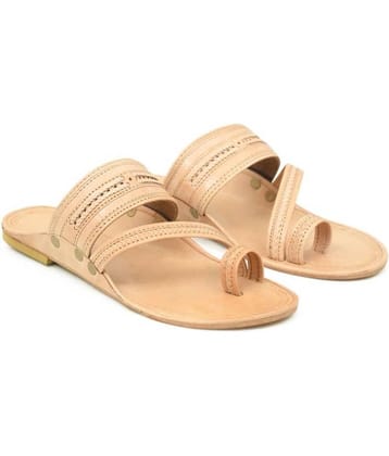 STEPFOX - Beige Men's Kolhapuris