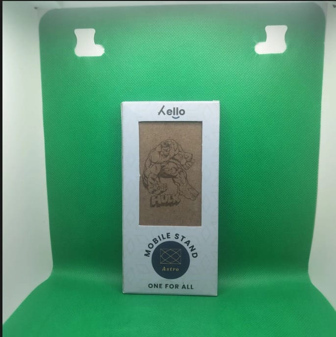 Hello Wooden Mobile Stand  Hulk Edition